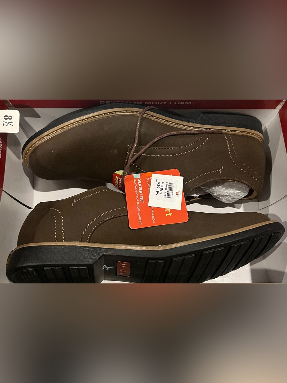 Dexter Comfort Memory Foam Lightweight, Extra Flexibility (DexFlex) Men's Cafe